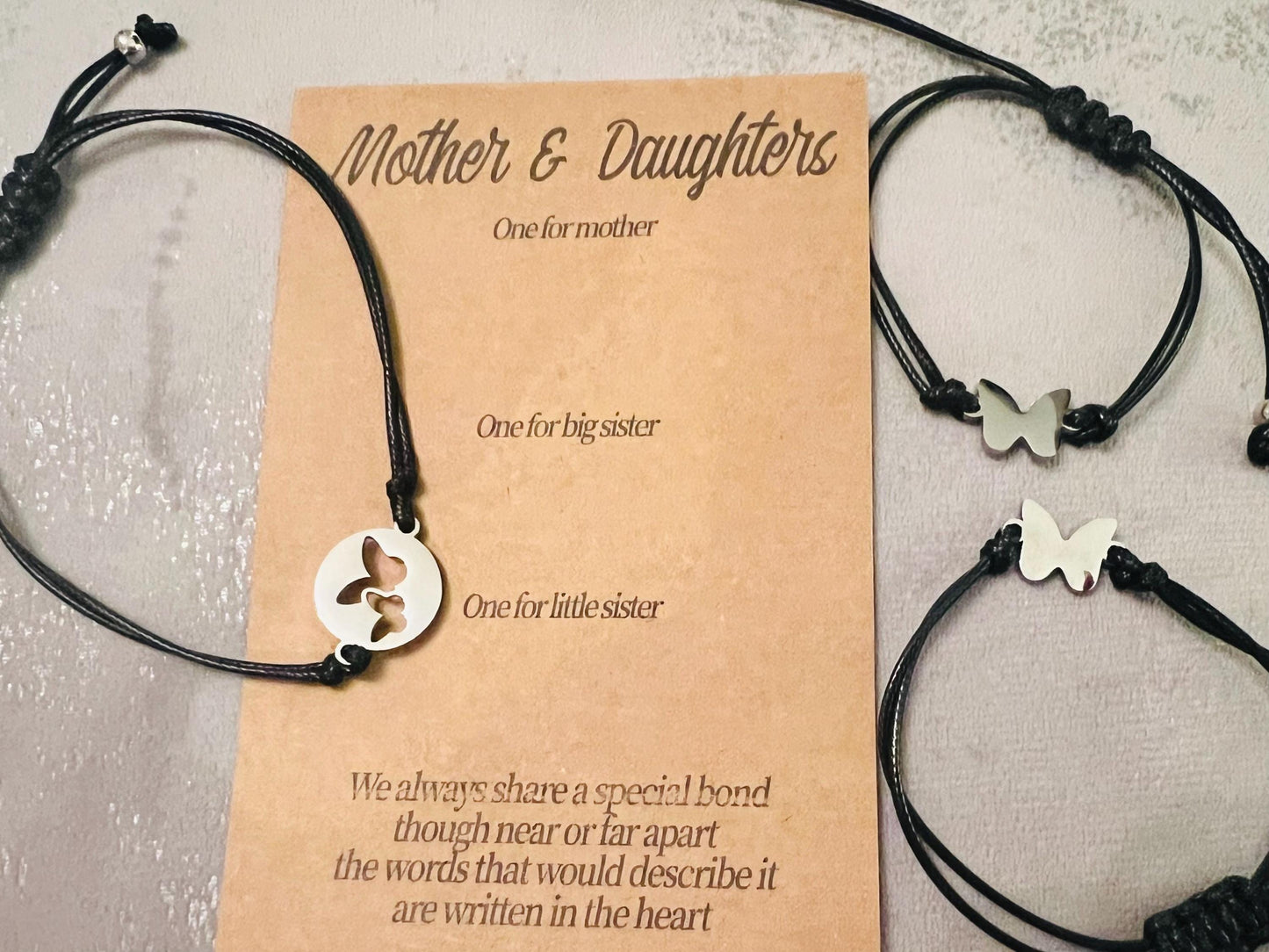 Sisters, Mothers and Daughters, Three Generations Friendship Bracelets perfect for Mothers Day