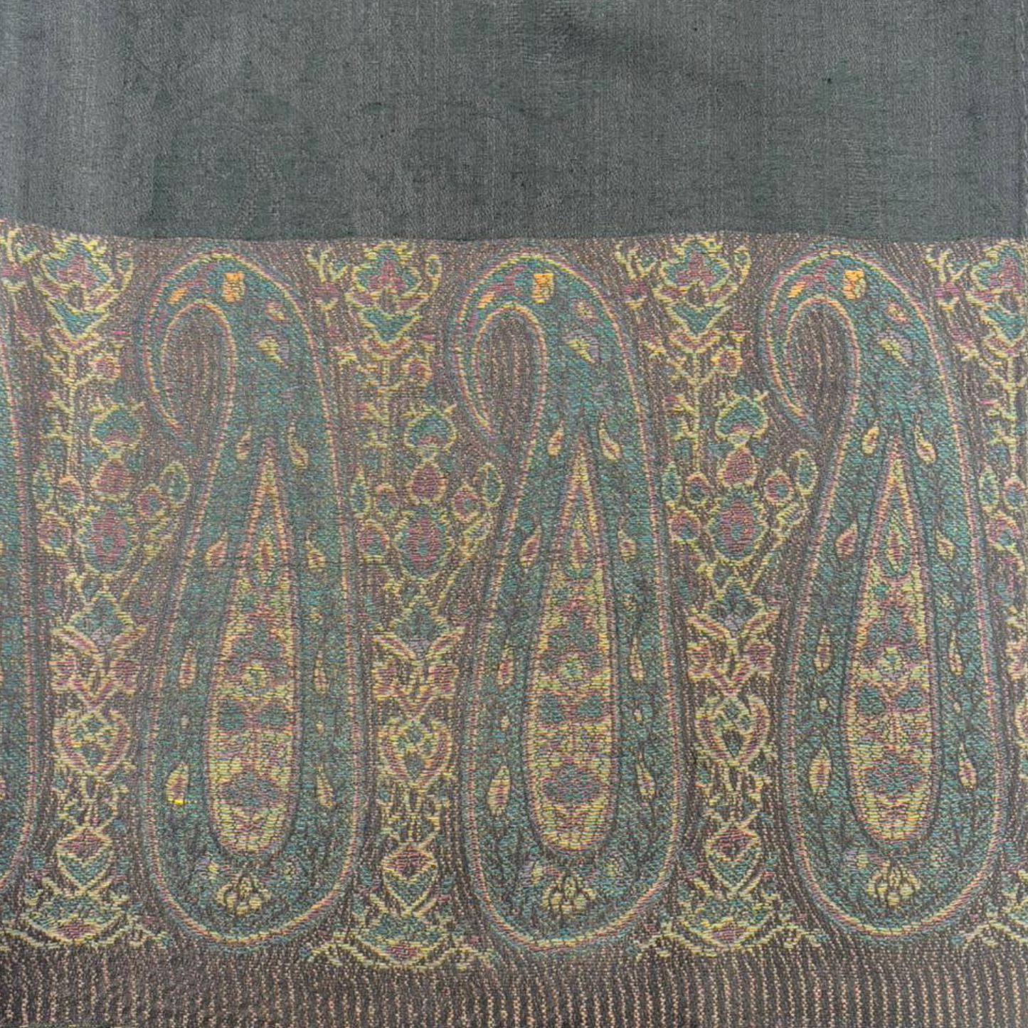 Pashmina Scarf - Two Tone Paisley Print