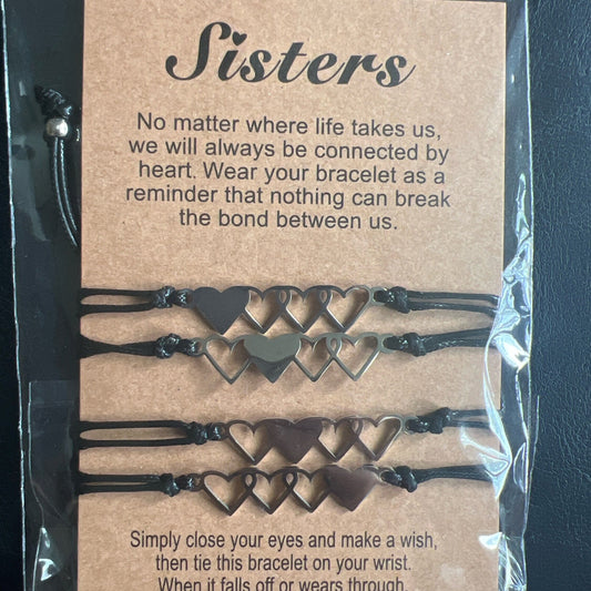 Four Sisters Friendship Bracelets perfect for Mothers Day gifts