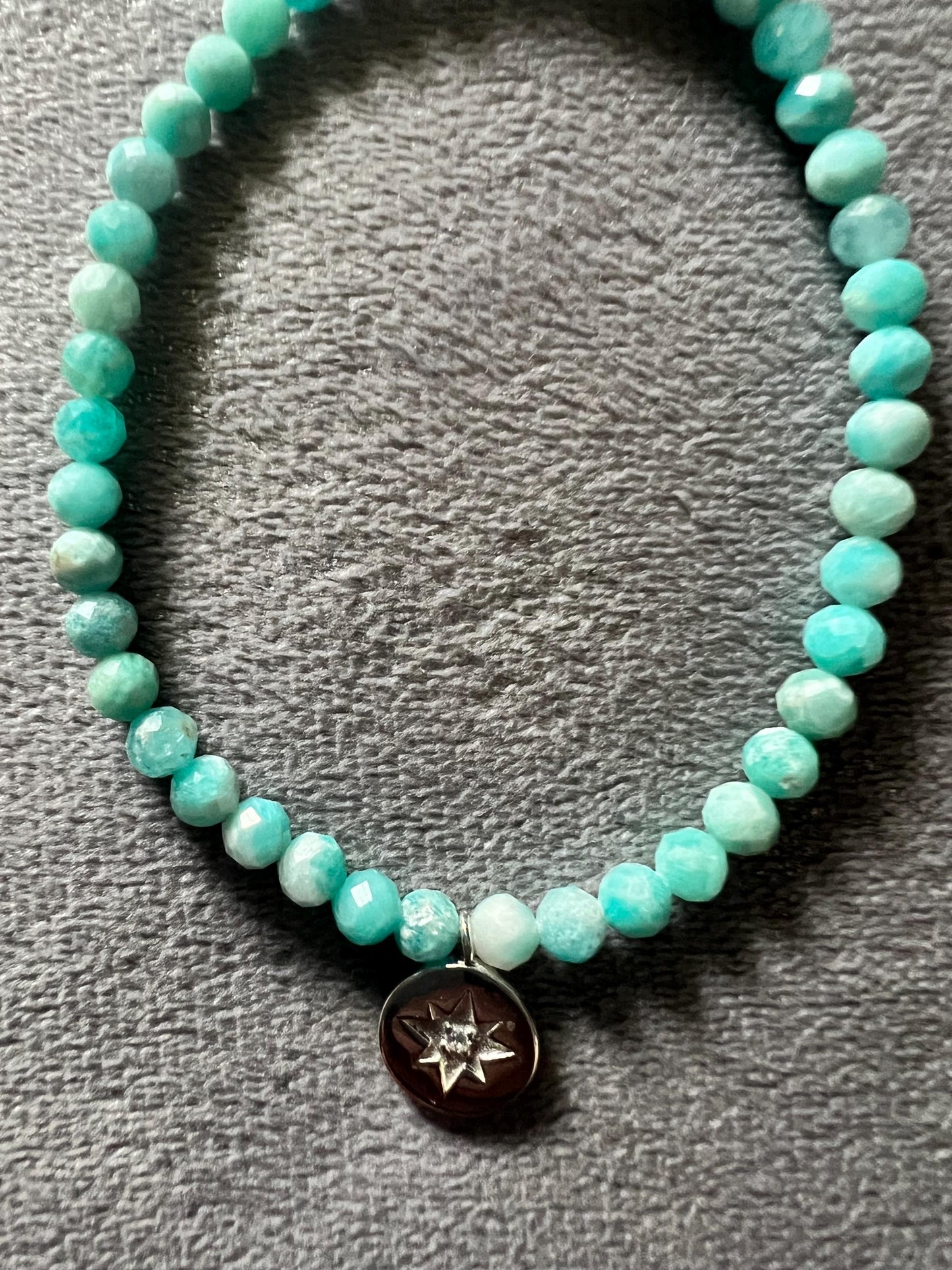 North Star Gemstone & 925 Silver Charm Bracelet – Handcrafted Jewelry for Guidance, Inspiration and Hope