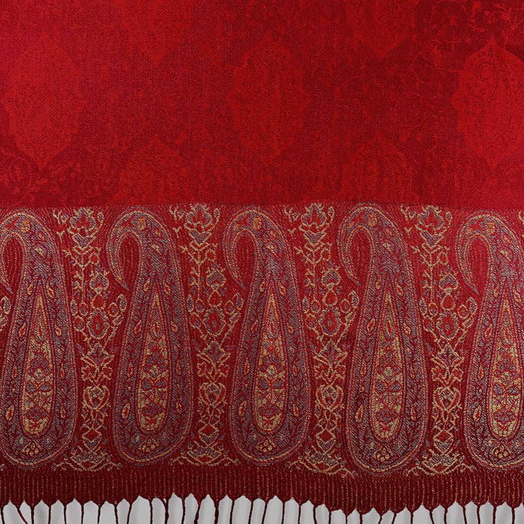 Pashmina Scarf - Two Tone Paisley Print