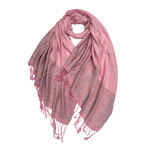 Pashmina Scarf - Two Tone Paisley Print