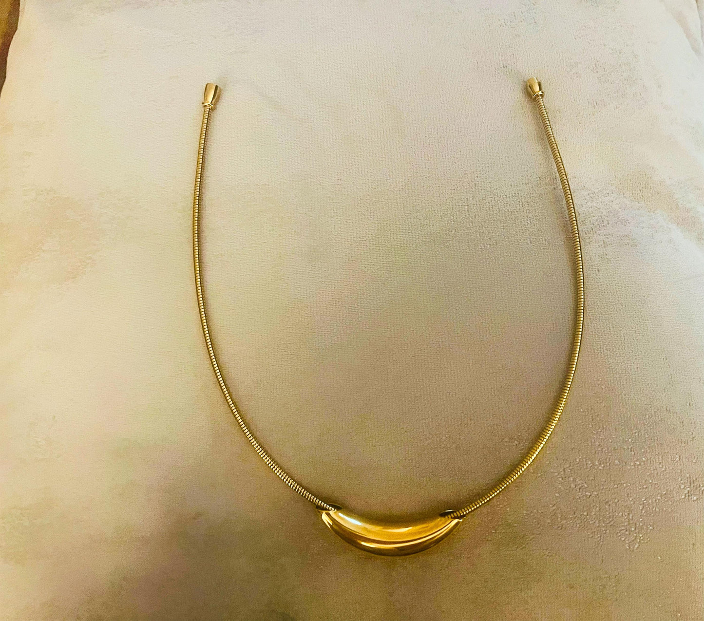 Gold & Silver Plated Choker Necklace with Magnetic Clasp – Minimalist Jewelry