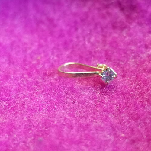 Nose Rings, Crystal stones, Clip, Non-Pierce