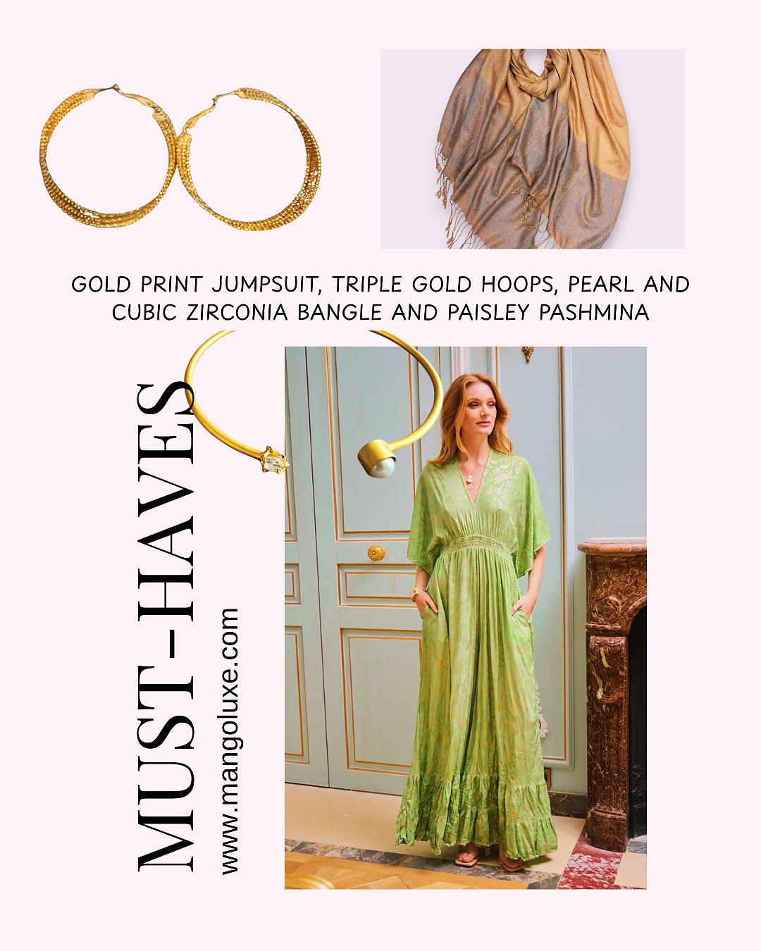 Triple Gold Hoop Earrings | Statement Layered Hoops | Bold Textured Gold Earrings