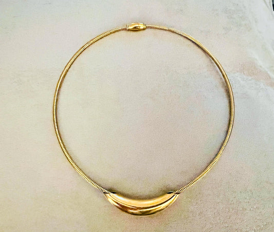 Gold & Silver Plated Choker Necklace with Magnetic Clasp – Minimalist Jewelry