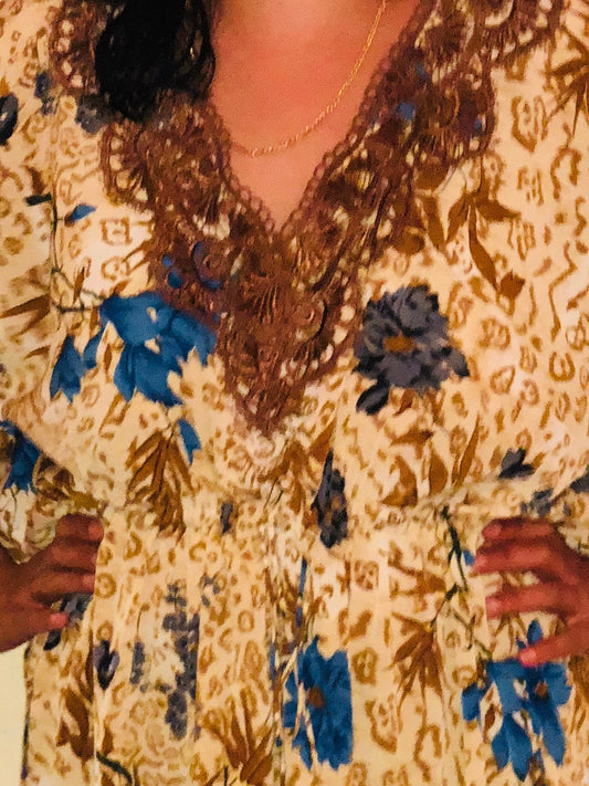 Beige Beach Kaftan - Kaftan Dress - Beach Cover Up - Kaftan Maxi Dress - Beach Dress - Caftan - chiffon Kaftan, Boho Kaftan FREE DELIVERY