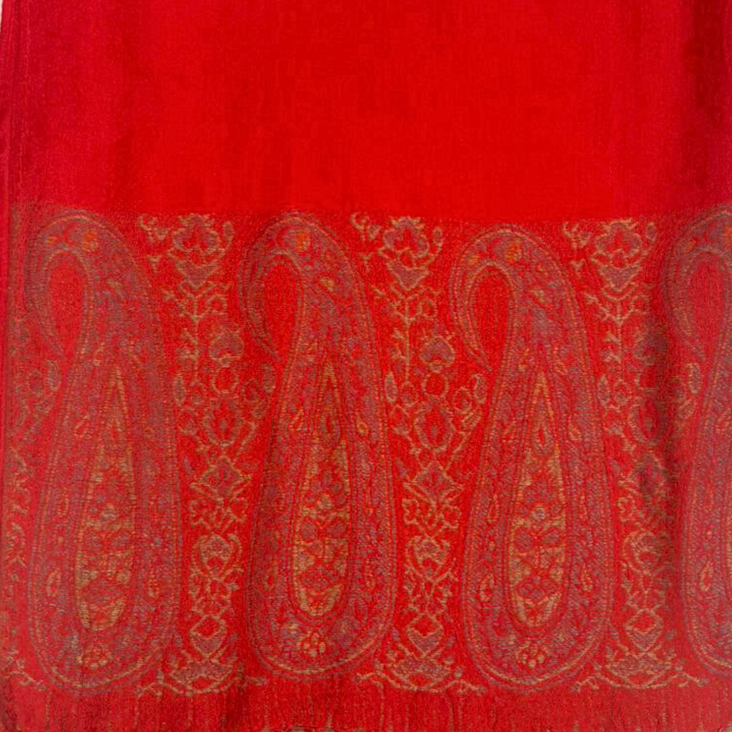 Pashmina Scarf - Two Tone Paisley Print