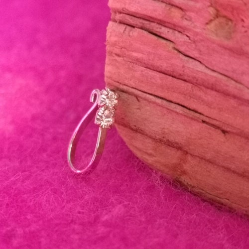Nose Rings, Crystal stones, Clip, Non-Pierce