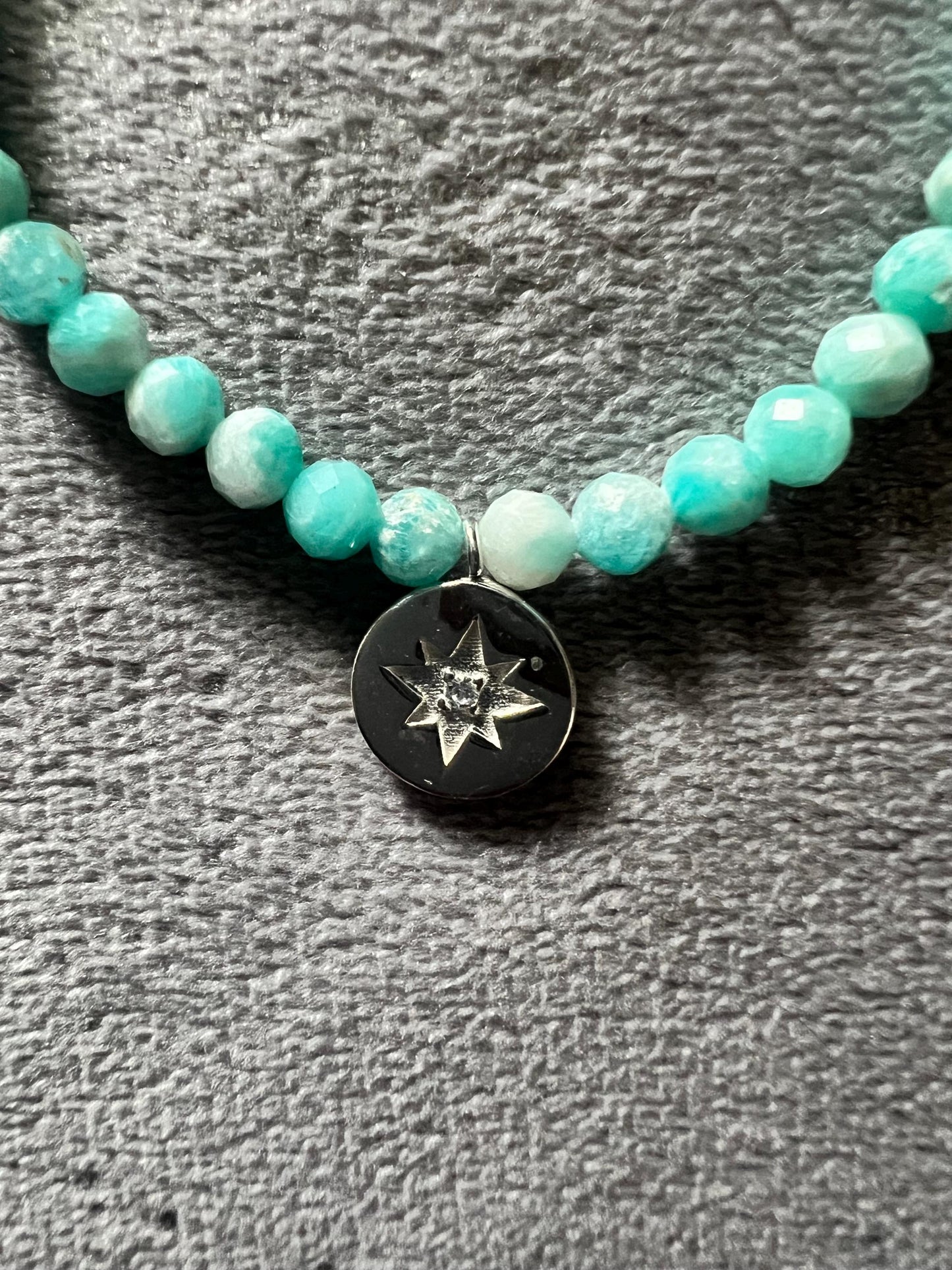North Star Gemstone & 925 Silver Charm Bracelet – Handcrafted Jewelry for Guidance, Inspiration and Hope