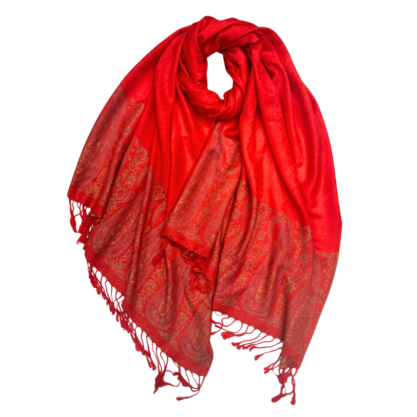 Pashmina Scarf - Two Tone Paisley Print