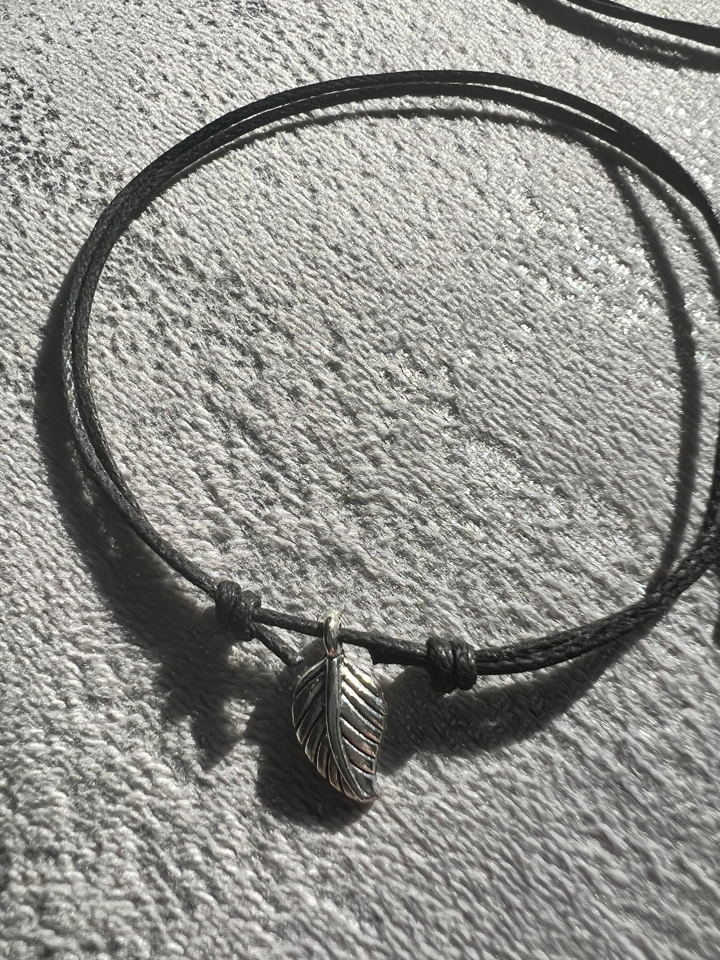 Black thread anklet with charm, summer beach. Lightweight ankle bracelet with an elephant, leaf, turtle, butterfly charm