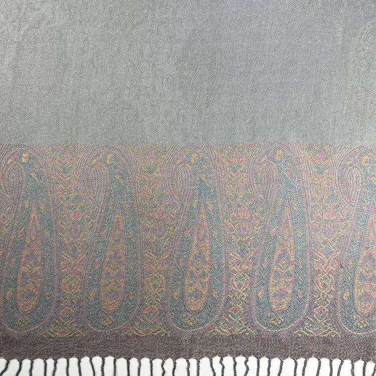 Pashmina Scarf - Two Tone Paisley Print